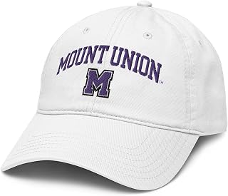 Mount Union Purple Raiders Arched Officially Licensed Adjustable Baseball Hat