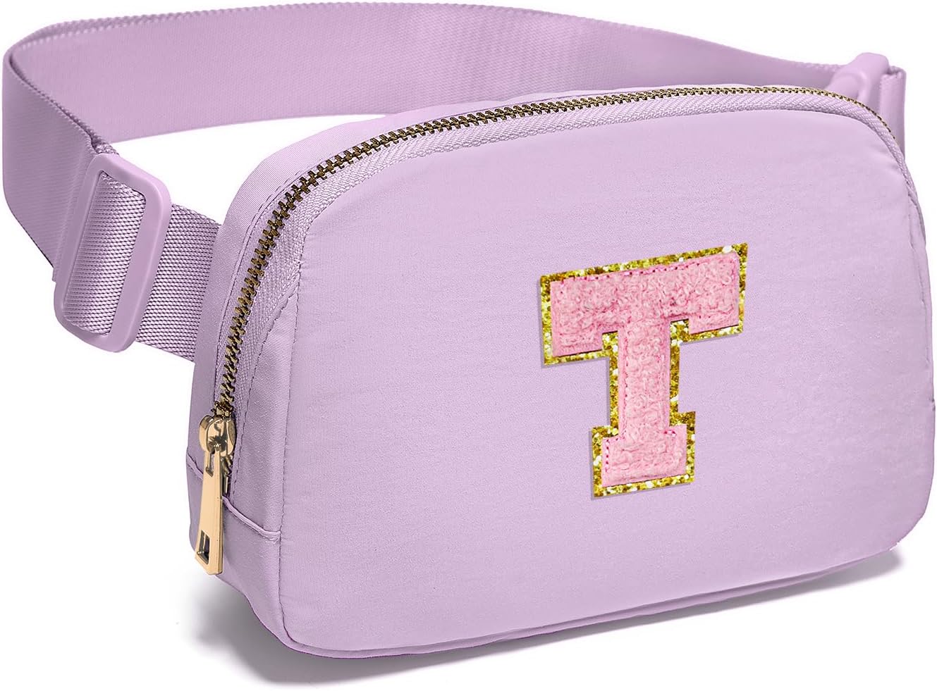Gitus Initial Belt Bag Fanny Pack Crossbody Bag for Girls Birthday Gifts Age 8-10 Teen Girl Gifts Trend Stuff Personalized Letter Gifts for Daughter Sister (Lavender-T) - Image 7