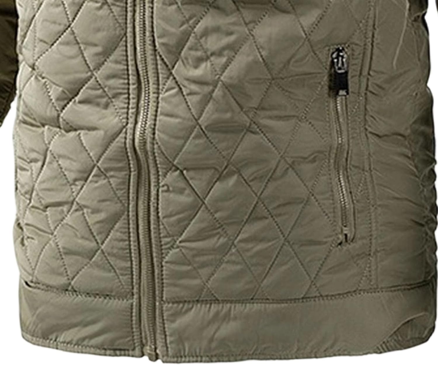 Men's Jackets for Winter Men's Quilted Puffer Down Jacket Lightweight Casual Full Zip Puffer Coats