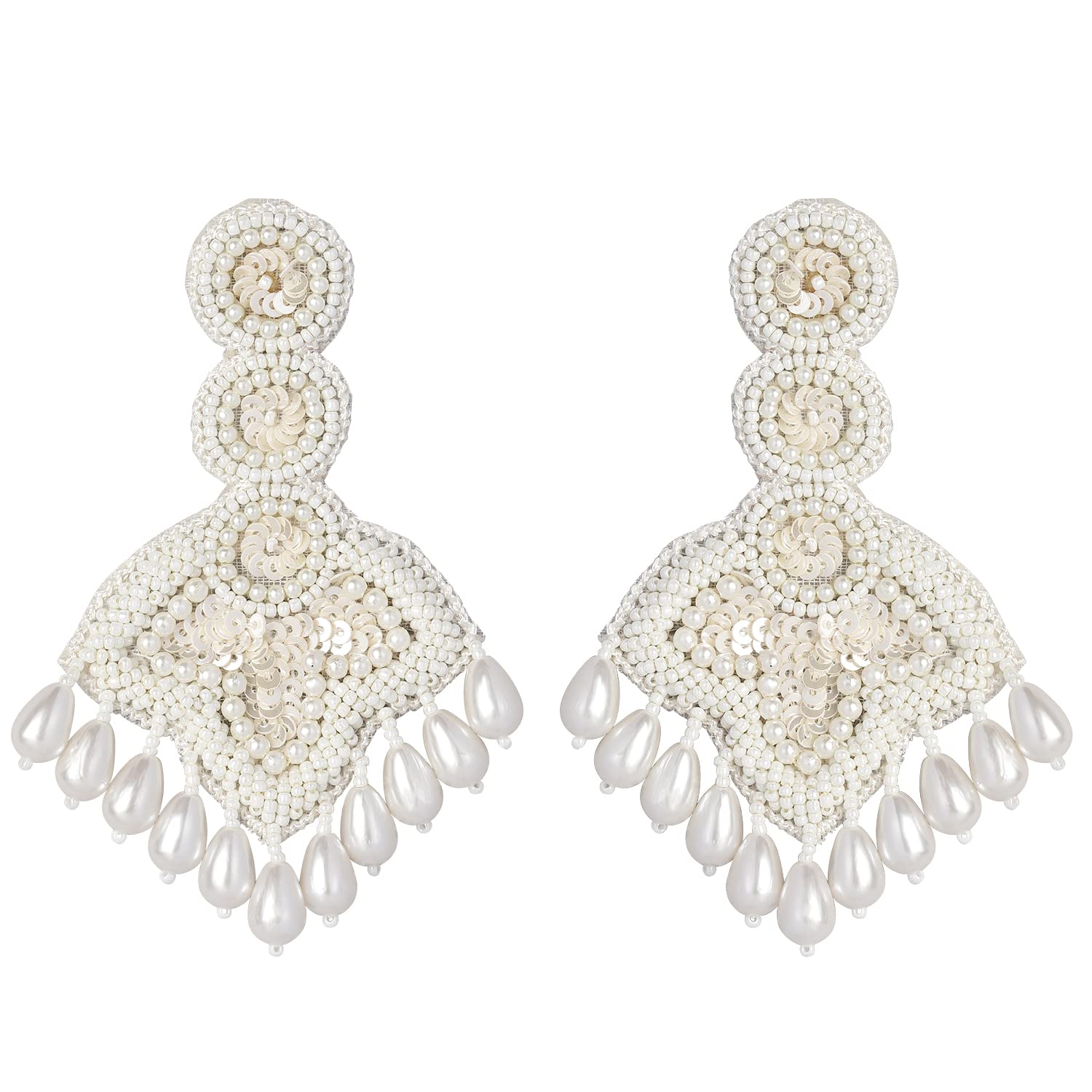 See full amazon price history chart for Peora White Pearl Drop & Dangle Handmade Lightweight Statement Earring for Women & Girls Peora White Pearl Drop & Dangle Handmade Lightweight Statement Earring for Women & Girls (B0B8MVMNM2) Amazon Price History, Amazon Price Tracker