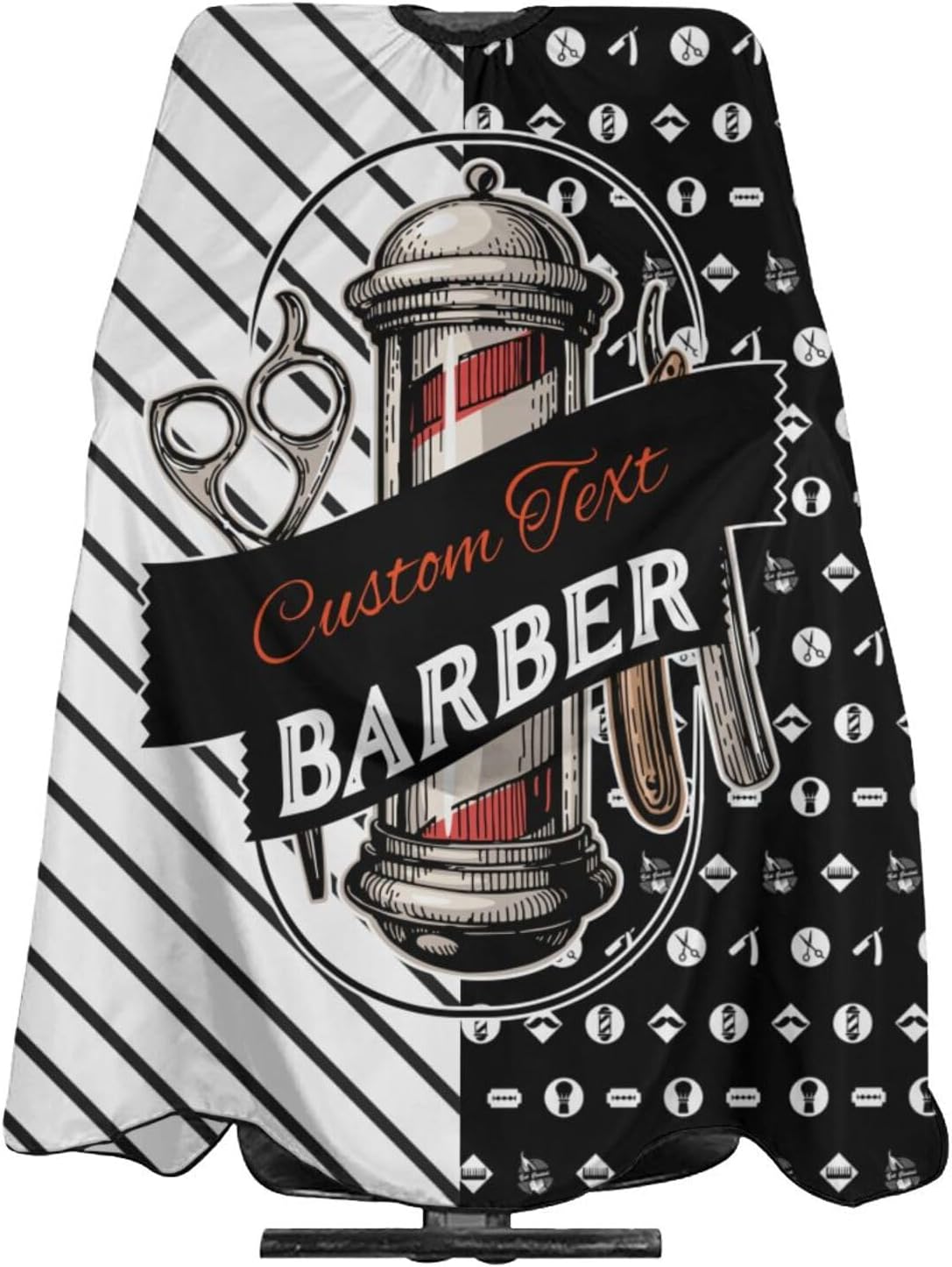 Custom Barber Cape Hairdresser Cape, Add Your Photo Text Logo Personalized Barber Salon Cape for Men, Customized Hair Cutting Cape for Home Salon Barbershop