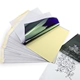 TATELF Tattoo Transfer Paper - 100 Sheets A4 Size Thermal Transfer Paper for Tattooing, 4 Layers Thermal Stencil Paper DIY Tattοο Thermal Tracing Paper for Tattoo Supplies