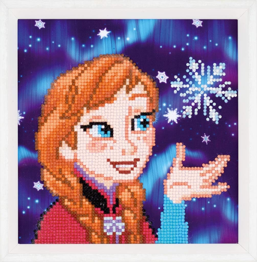 Vervaco Diamond Painting Kit: Disney Anna, Multi-Colour, 23 x 22cm