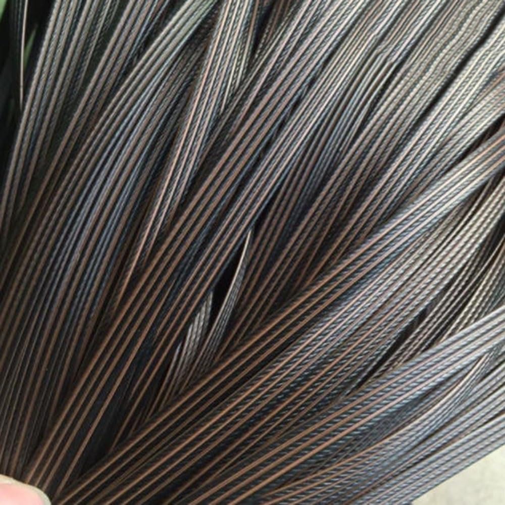 Kit di Riparazione in Rattan PE Marrone 8x1,2 mm Materiale for Tessitura in Vimini Piatto da 60 m for Sedia da Giardino Divano Cestino Fai da Te