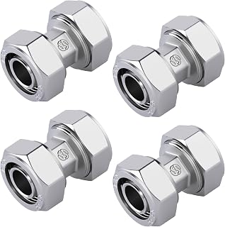 4PCS 3/4" Union Straight Air Piping Fittings, 3/4" x 3/4" Male NPT