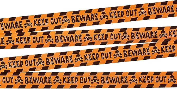 Decorative 100 ft Halloween Keep Out Tape