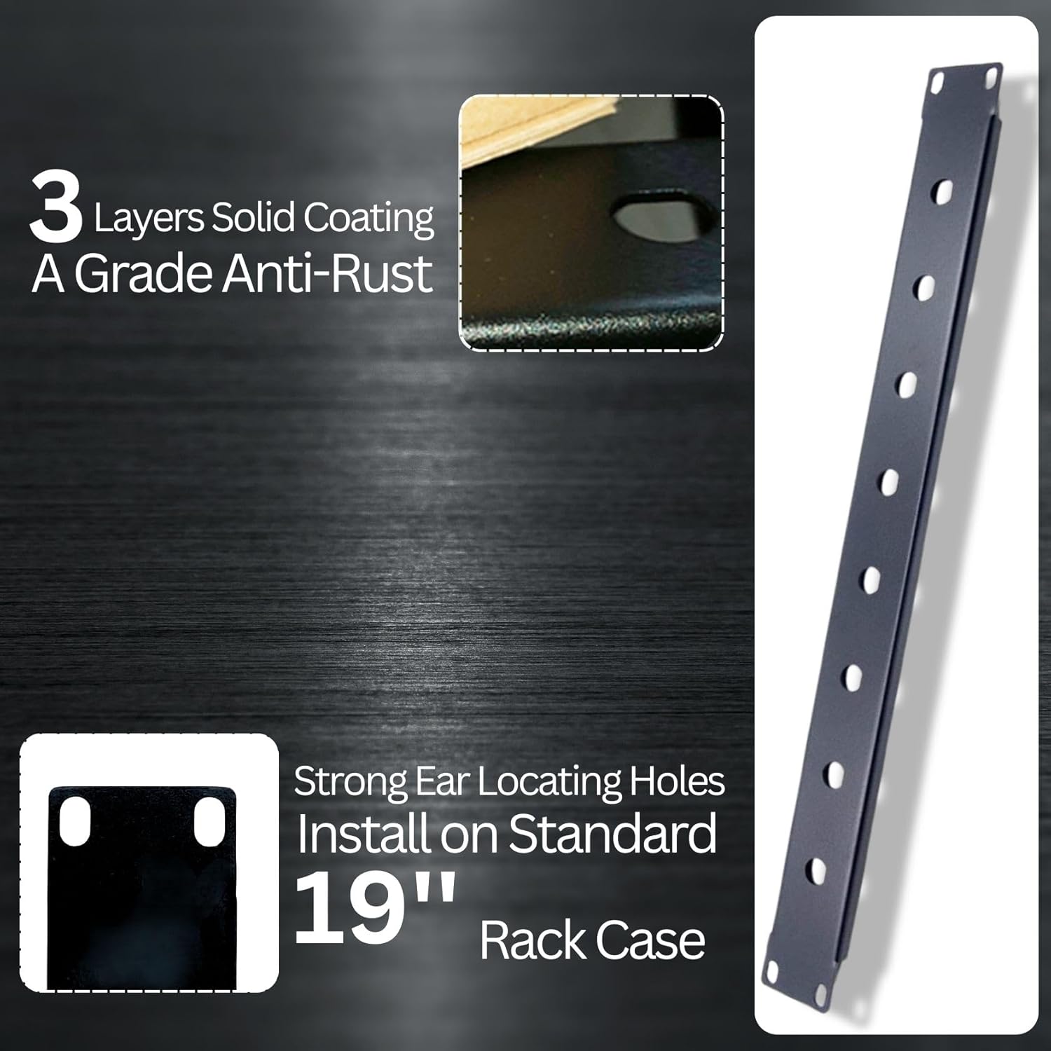 Universal 8-Port Antenna Distribution System for Wireless Microphone Receivers Installing on 1U 19" Audio Rack Mount Kit