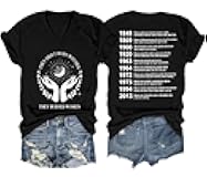 They Didn't Burn Witches They Burned Women Shirt V Neck Tshirt Feminist Shirts for Women