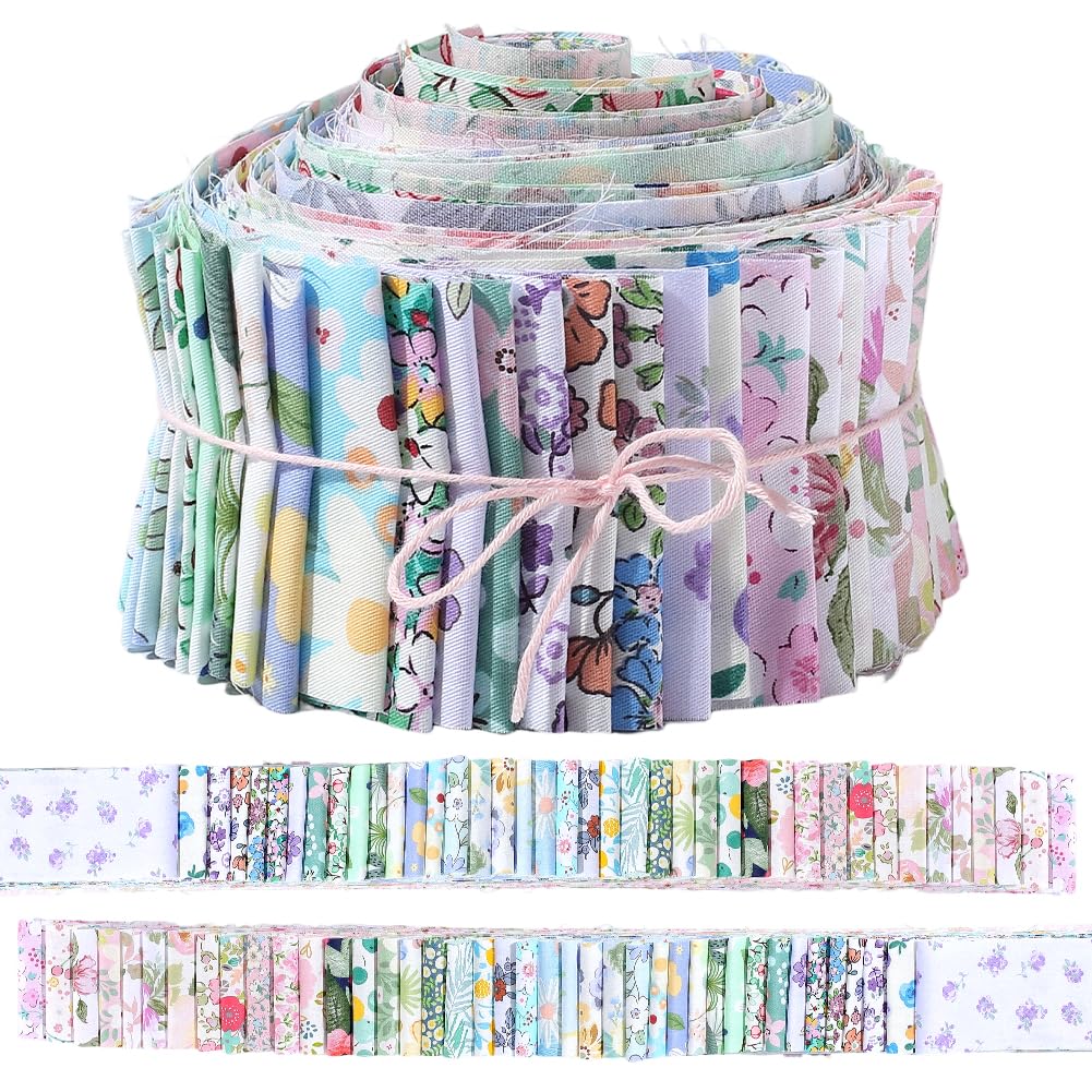 Tissu en coton à motifs floraux pour couverture de patchwork et décoration d'intérieur fait main
