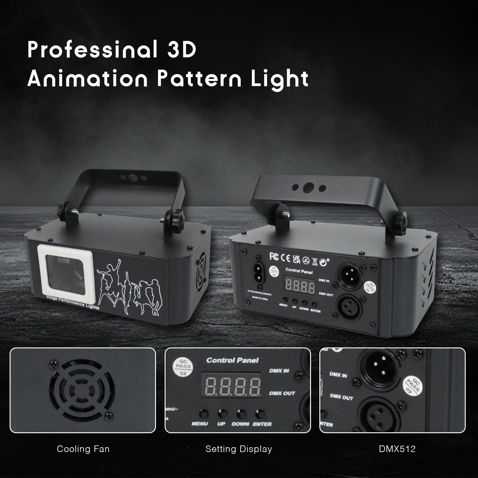 Amazon.co.jp: PAIFIEVD 3D RGBビームプロジェクターライト