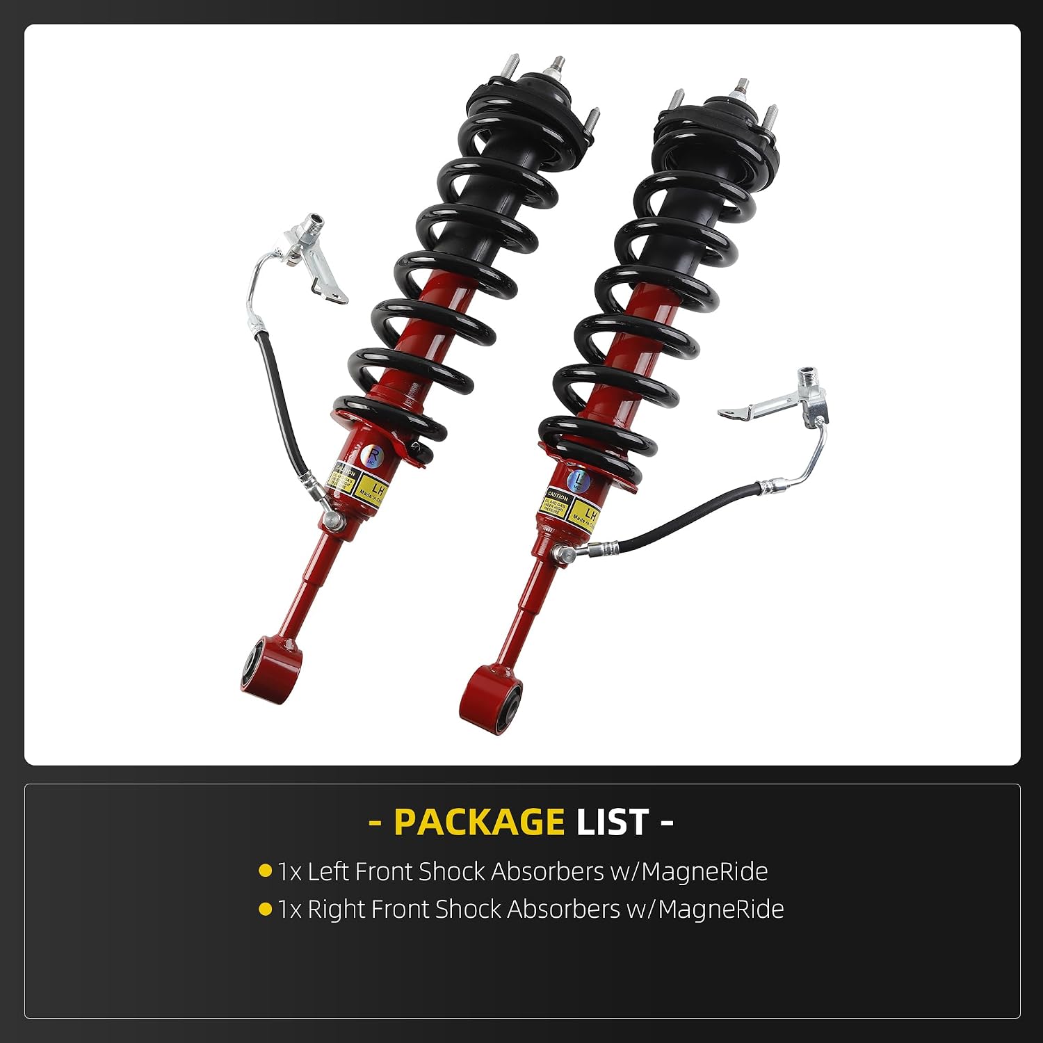 Dasbecan Pair Front Shock Absorber Struts Assys Compatible with Toyota 4Runner Limited 4WD 2010-2024 4.0L V6 Replace# 48520-80232, 48520-35390, 48510-80499, 48510-35370