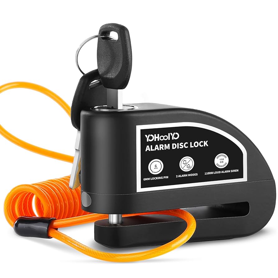 Alarma Moto Candado De Disco Con Alarma Para Moto Antirrobo Con