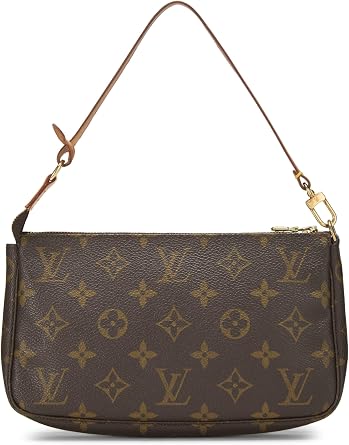Pre-Loved Monogram Canvas Pochette Accessoires, Brown