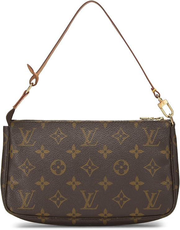Pre-Loved Monogram Canvas Pochette Accessoires, Brown
