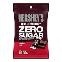 Vista 3 de HERSHEY'S Special Dark Zero Sugar - Bolsa de caramelo de chocolate, 3 onzas