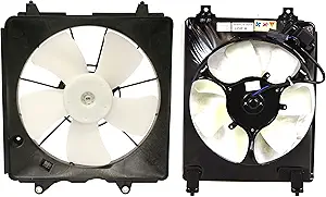 Garage-Pro Radiator and A/C Condenser Cooling Fan Assembly Pair for 2006–2011 Honda Civic