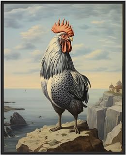 Rock Chicken Art Print Poster, Vintage Bird Wall Art Painting, Bird Photo Decor, Rock Chicken Art Wall Décor, Rock Chicken Art Photo,72