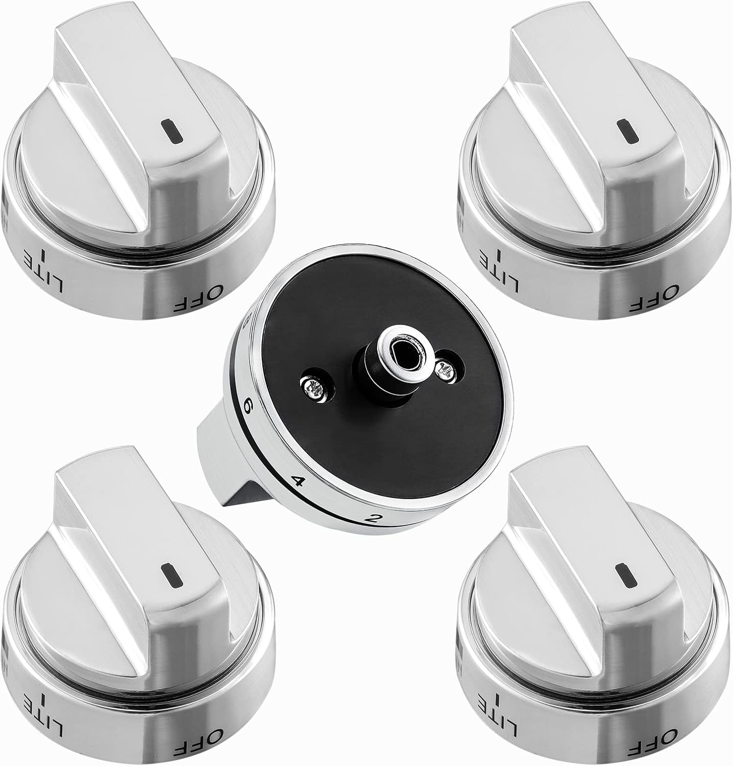brogtrol 5Pack AEZ73453509 Range Stove Knob Replacement