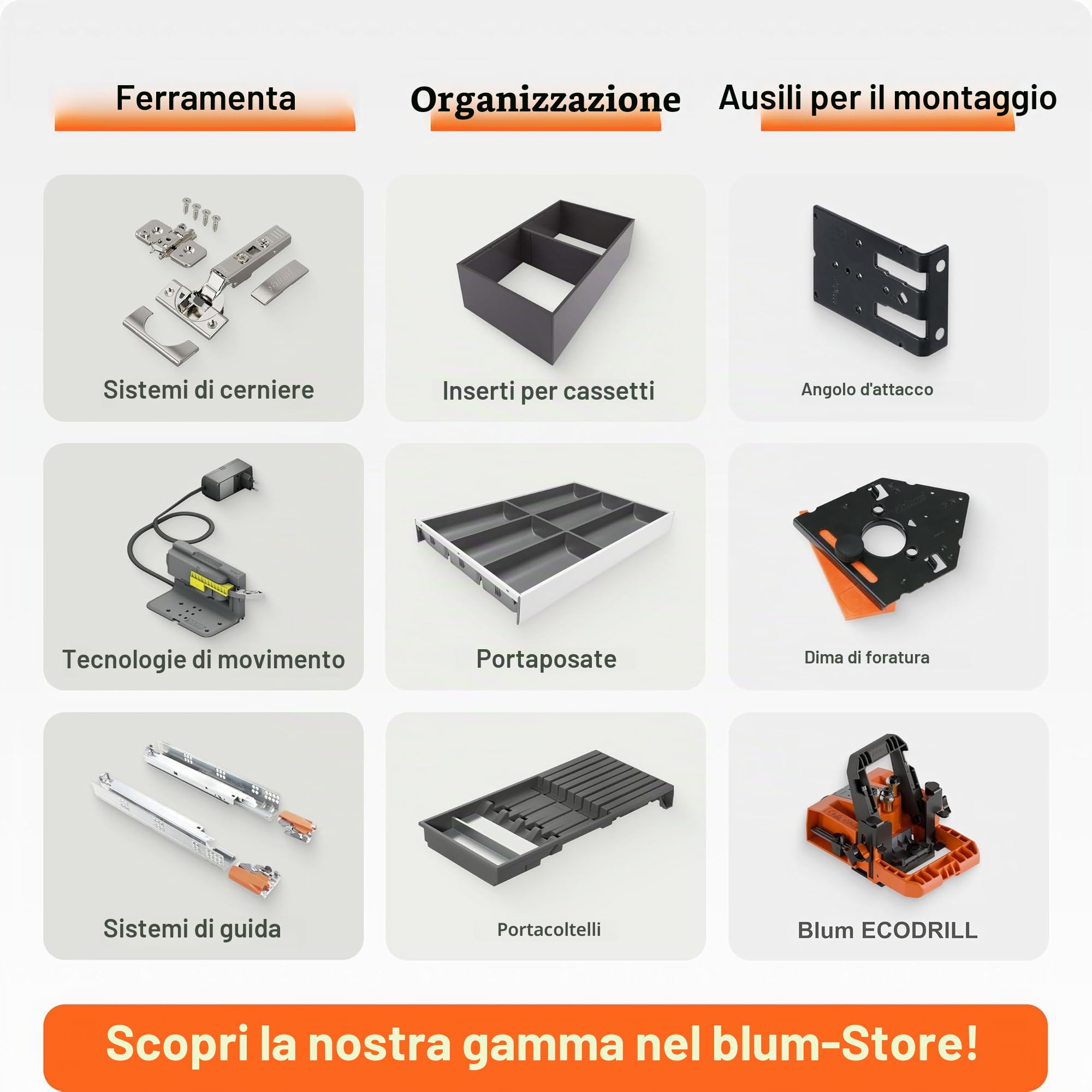 Blum AMBIA-LINE organizer cassetto in decoro legno premium | ideale cucina, bagno, armadio | uso modulare e tenuta sicura grazie ai piedini antiscivolo | 42×20×5 cm | Rovere Nebraska