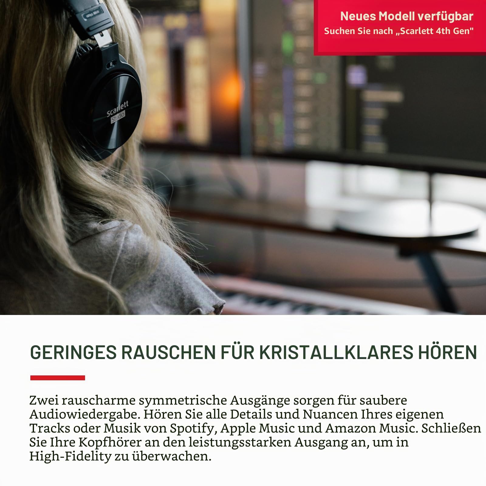 Focusrite Scarlett Solo 3. Gen USB-Audio-Interface-Bundle für Gitarristen, Sänger oder Produzenten. Klang in Studioqualität und sämtliche Software, die du für Aufnahmen und Kompositionen benötigst