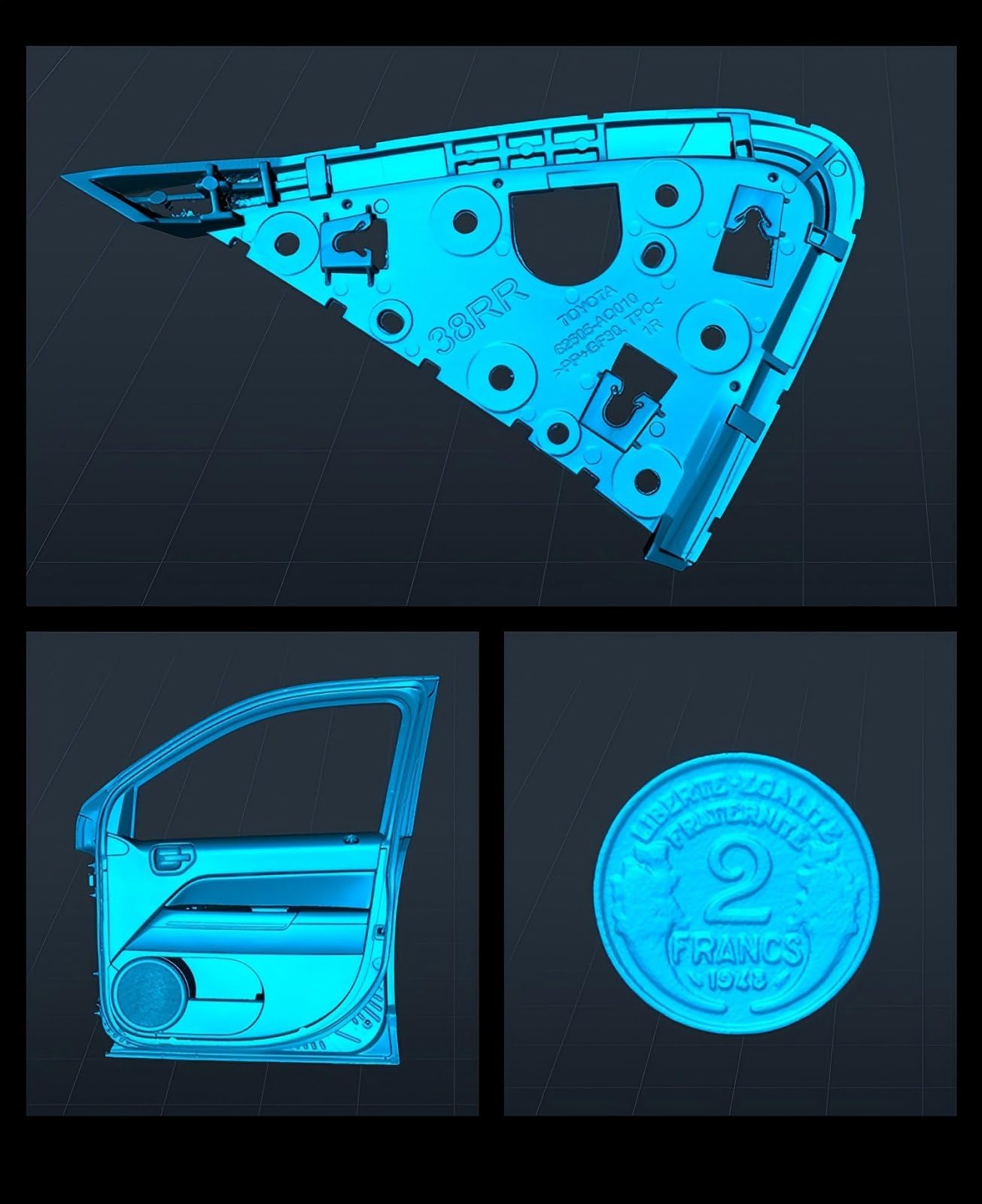 Creality Escáner 3D CR Scan Raptor:0,02 mm de precisión industrial, 7 Blue Laser Tech, 0,1 mm, 20 fps NIR, 60 fps Velocidad de escaneo para objetos 5-2000 mm para K1, K1C, K1 Max (Windows/MacOS)