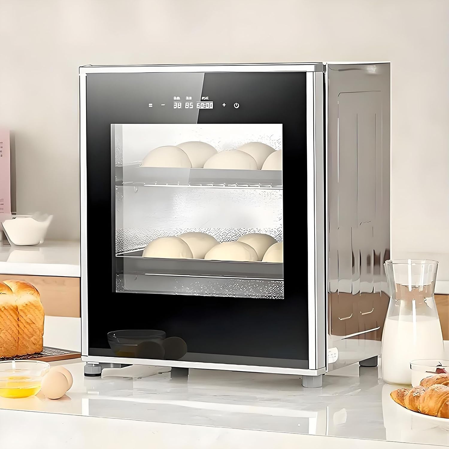 40L Electric Proofing Machine - Dual-Control Bread Fermentation Box, Precision Dough Proofer for Kitchen, Ideal for Yogurt and Bread Making