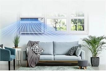 LG 10000 BTU Window Air Conditioners [2023] Remote Control WiFi App Ultra-Quiet Washable Filter Cools 450Sq.Ft for Medium & Large Room AC Unit air conditioner Easy Install White LW1017ERSM1