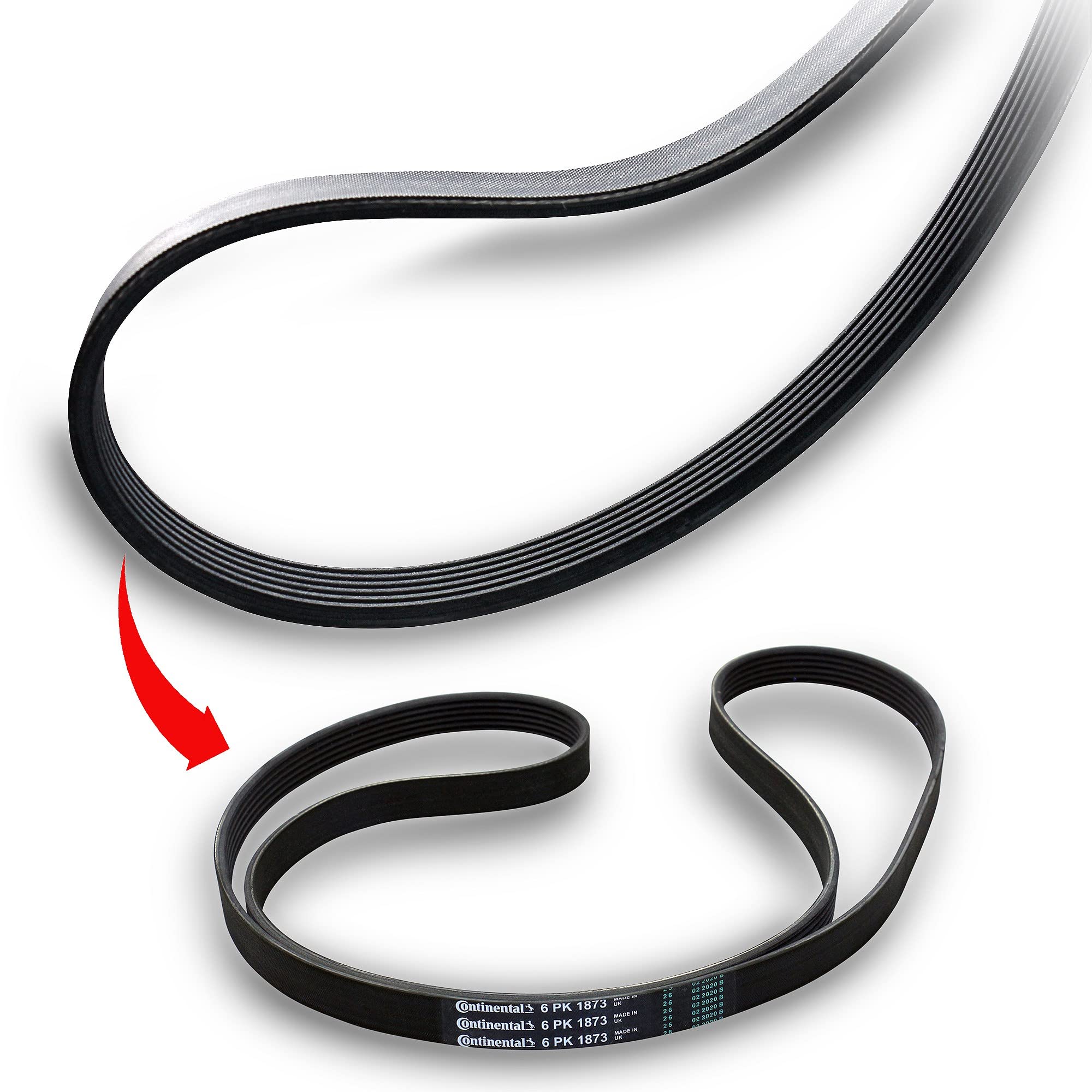CONTITECH 6PK1873K1 Keilrippenriemensatz 6-Rippenanzahl + Spannrolle + Umlenkrolle Kompatibel mit VW POLO 9N 0119970292 024413294DL 03D145933AH