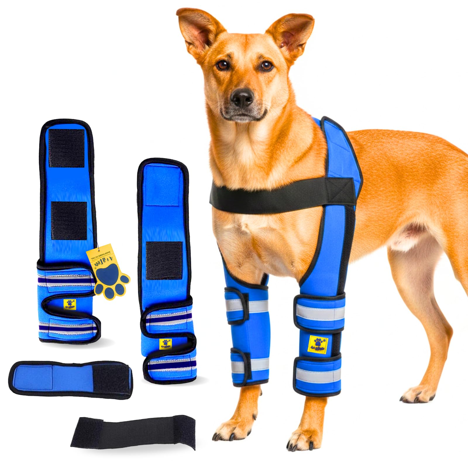 A+a Pets' Dog Elbow Brace Protector Pads for Canine Elbow and Shoulder Support - Pain Relief from Elbow Injuries (Size 2 (L-XL))-image-24