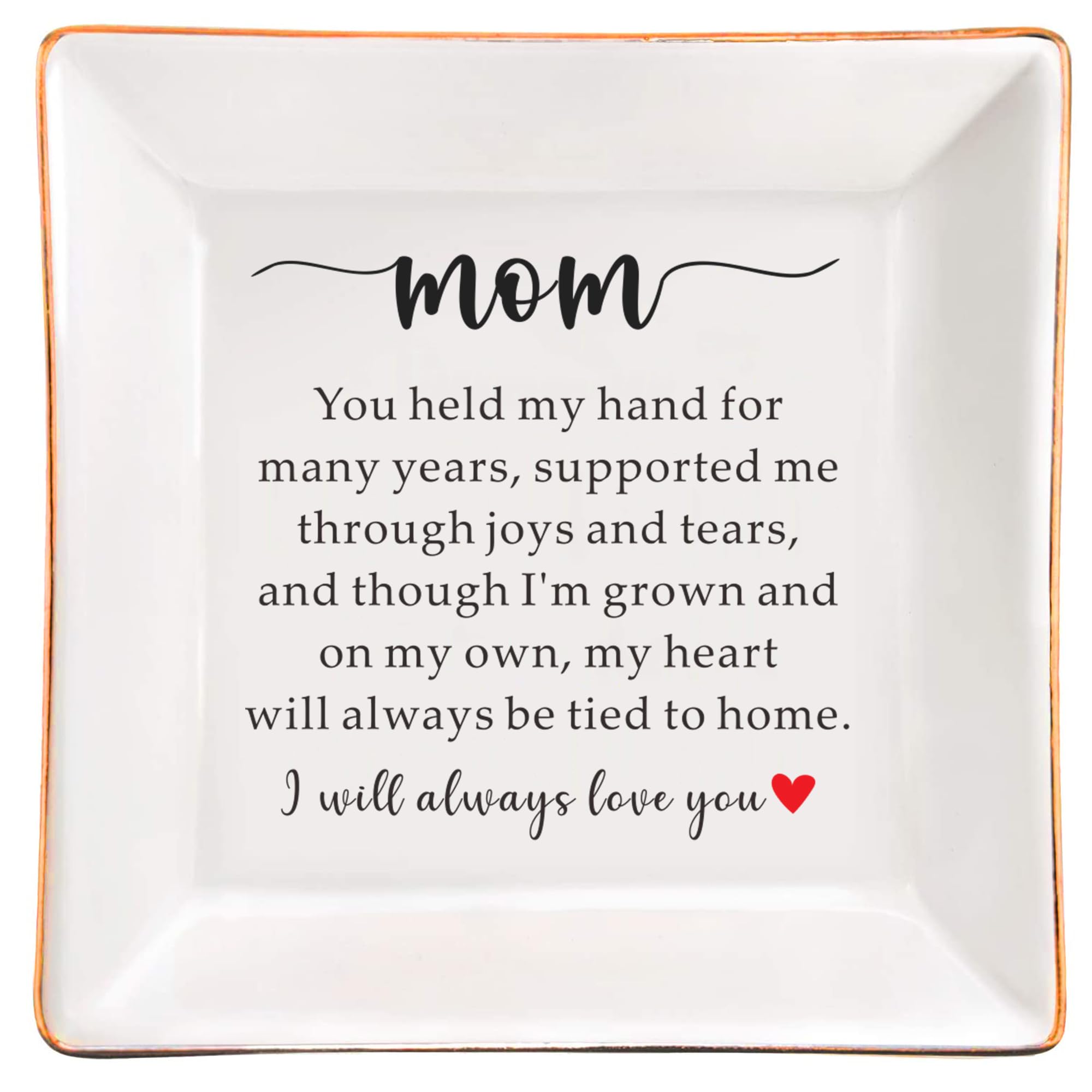 SUNBMO Mother of The Bride Dish, Gift from Daughter for Mother, Mother of The Bride Gift from Bride Groom