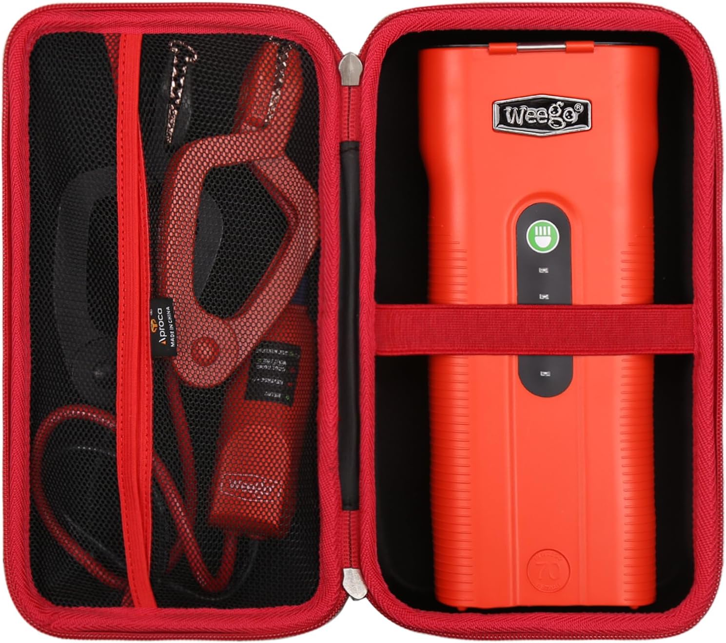 Aproca Hard Storage Travel Case, for Weego 70 12-Volt Portable Lithium Jump Starter and Accessories