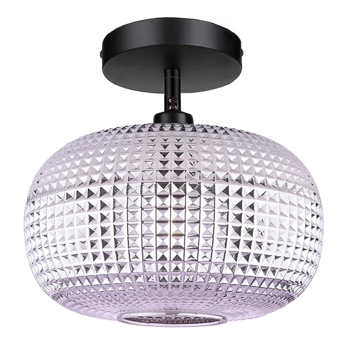 Jolydoly Semi Flush Mount Ceiling Light Fixture,Black Light Fixtures Ceiling