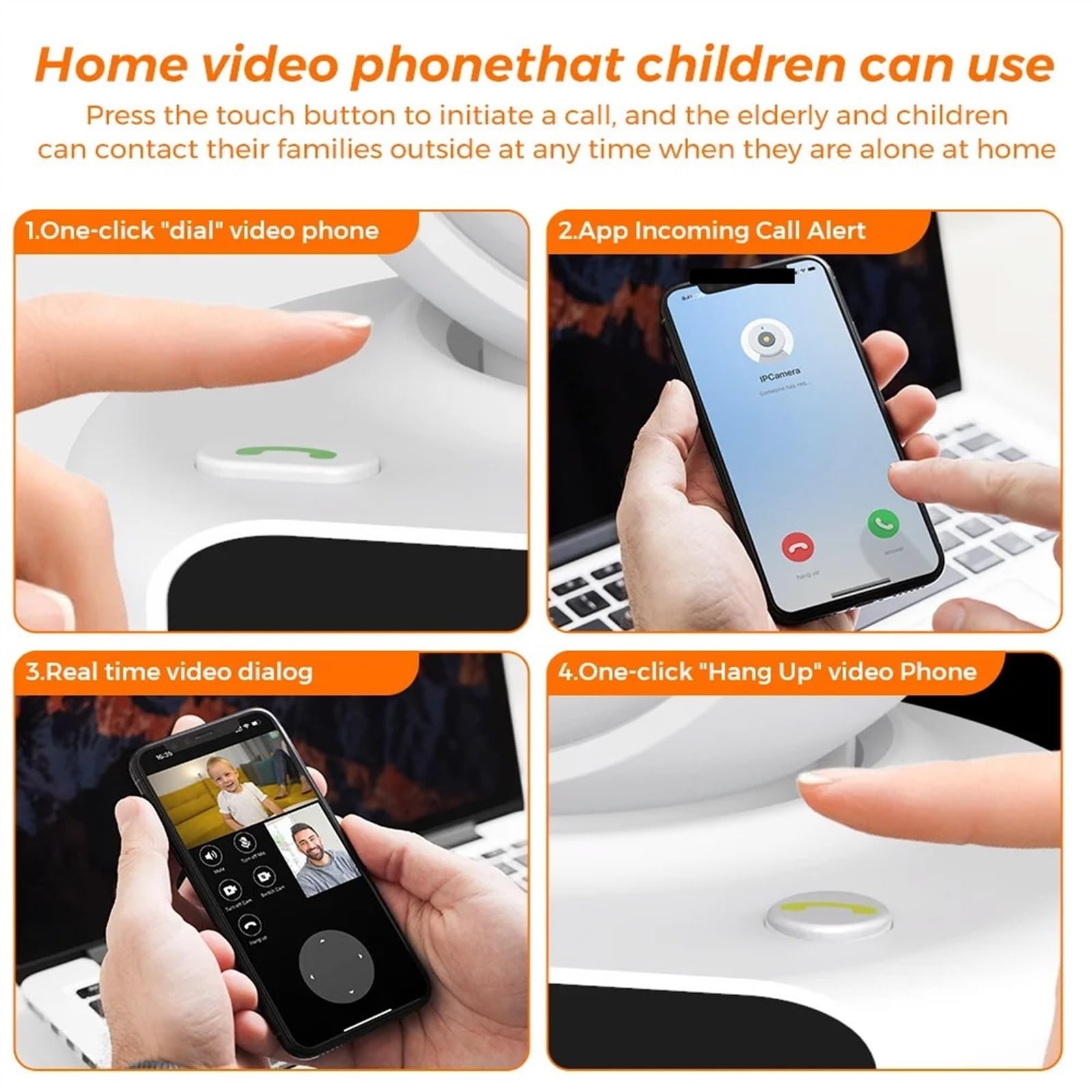 Kamera bezpieczeństwa, Kamera Wi-Fi 1080P 4MP 2,4-calowy ekran Inteligentna kamera bezpieczeństwa w domu Twao Way Połączenia audio-wideo PTZ IP(4MP Add 32G Card)