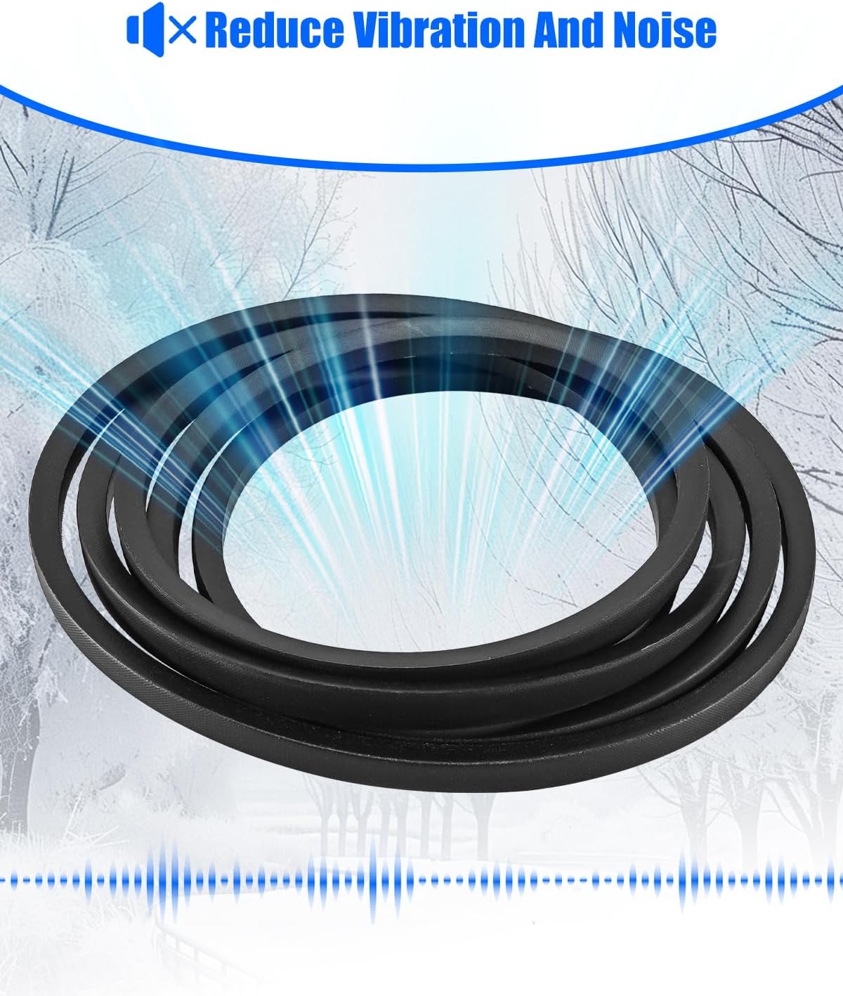 Drive Belt Fit for John Deere M155885 L100 110 120 130 LA105 115 125 135 X110 140 D100 D120 D125, 44" Snow Blower Heavy Duty V-Belt