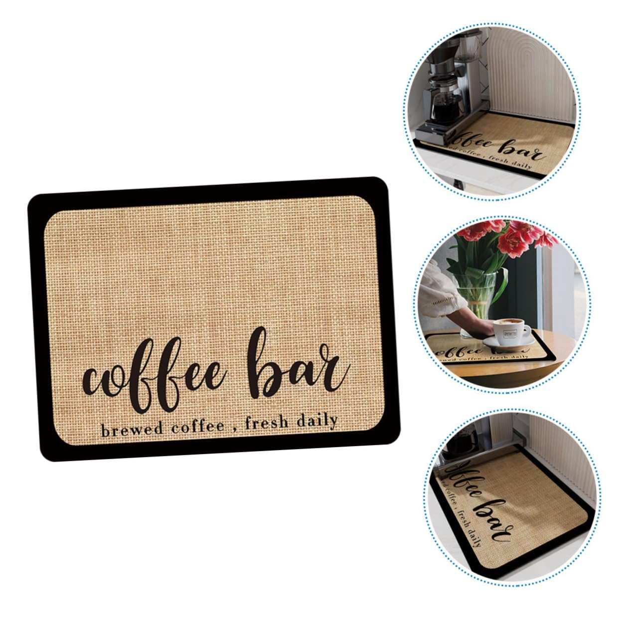Tappetino da Caffè Multifunzione in PVC per Cucina e Banco