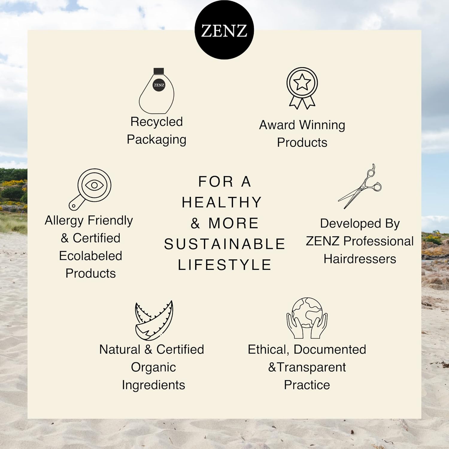 ZENZ Hair Wax PURE no. 09 60 ml Fragrance Free & Allergy