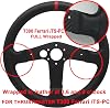 Replace 13 inch(33cm) lightweight Original Leather For THRUSTMASTER T300 Force Feedback Ferrari Integral ; Racing Wheel For TS-PC Racer Servo Base Open Wheel (For T300 Ferrari/TS-PC Racer)