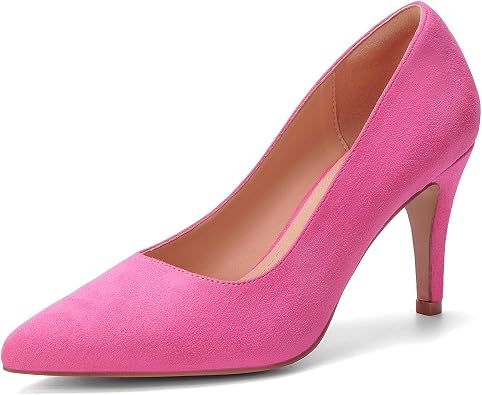 Women's Closed Toe Heels Dress Pointed Toe Pump Shoes