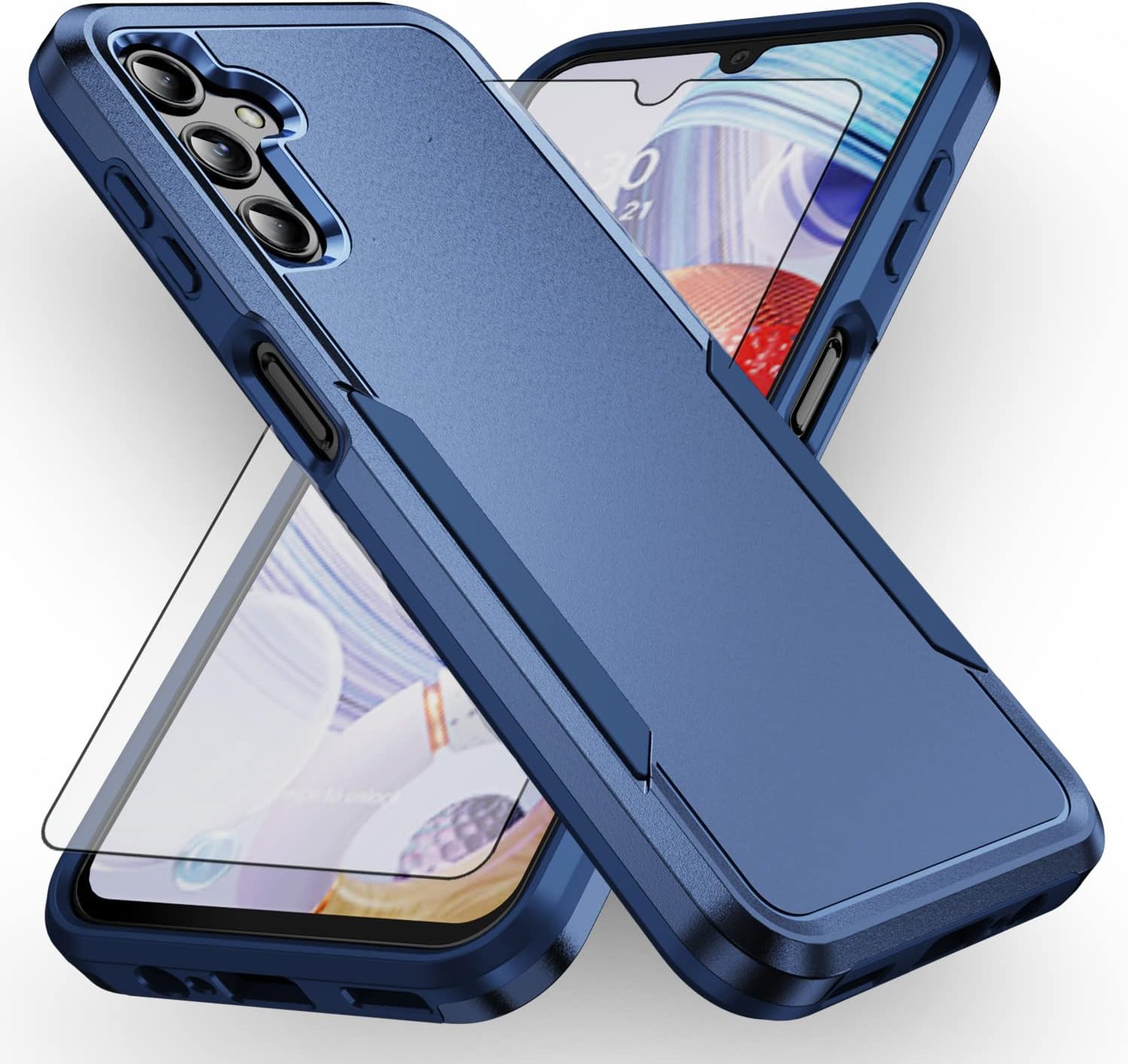 Asuwish Phone Case For Samsung Galaxy A14 5g With Tempered 