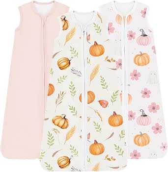 Baby Sleep Sack, 0.5 TOG Lightweight Jersey Knit Wearable Blanket with Bottom Zipper, 3-Pack