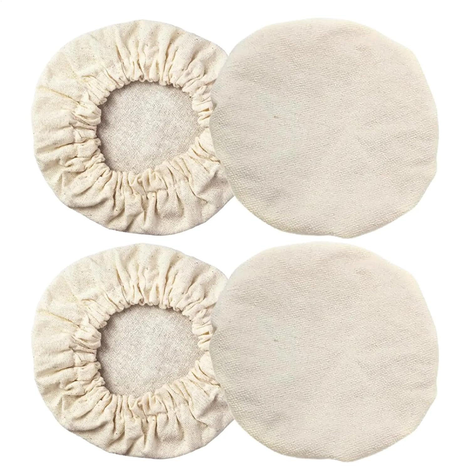16pcs Elastic Cloth Jar Covers for Sourdough Starter, Reusable Bread