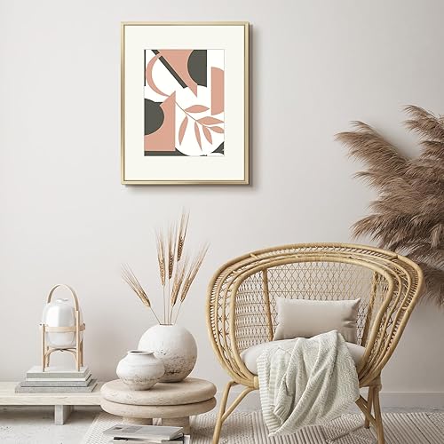 Miniatura 7 de Frametory, Marco de fotos de aluminio de 16 x 20 pulgadas con paspartú de color marfil para fotos de 11 x 14 pulgadas y vidrio real, colección de