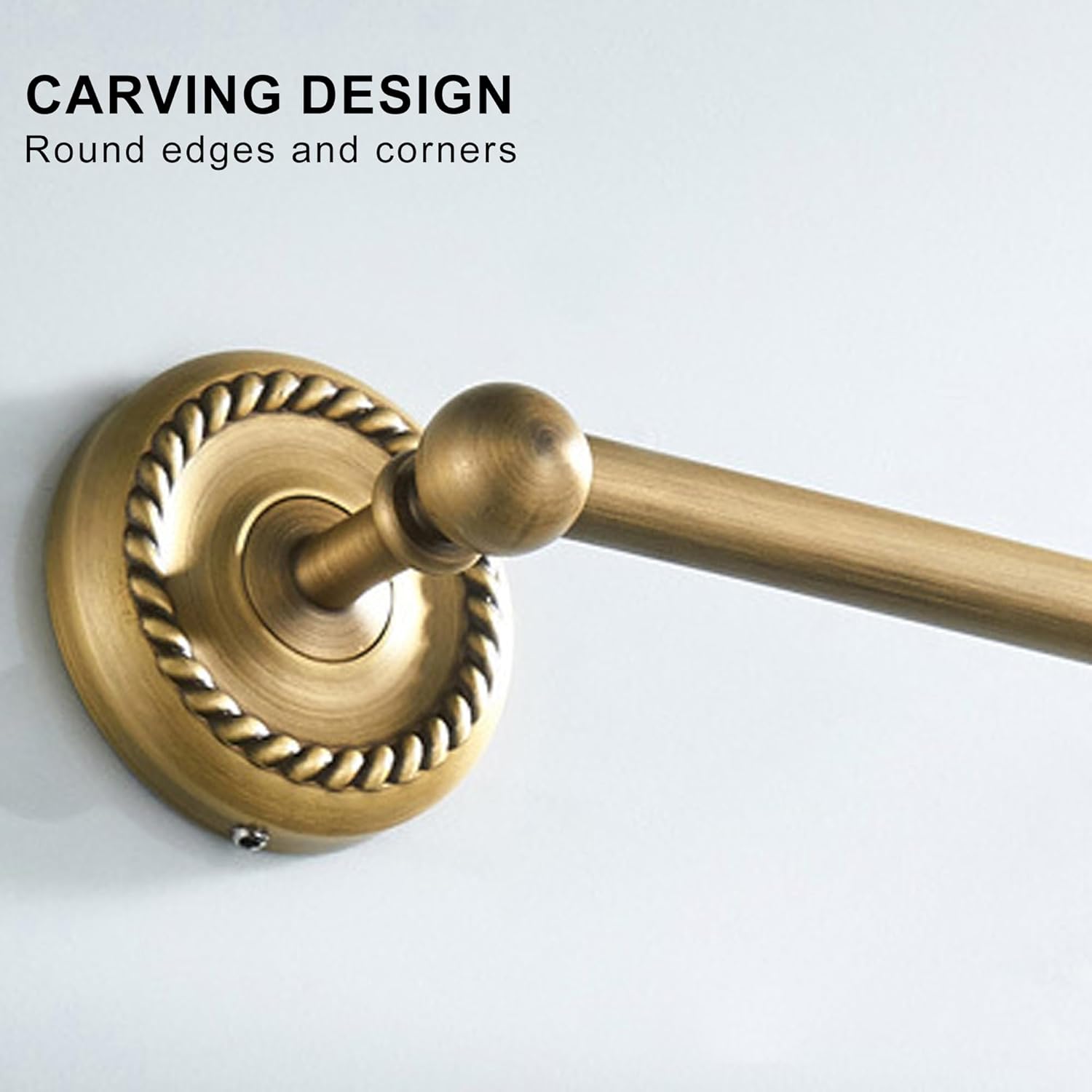 Antique Bronze Toilet Brush Holder Set Wall Mounted