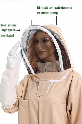 Miniatura 6 de Traje de abeja y trajes de abeja para hombres a prueba de picaduras y guantes