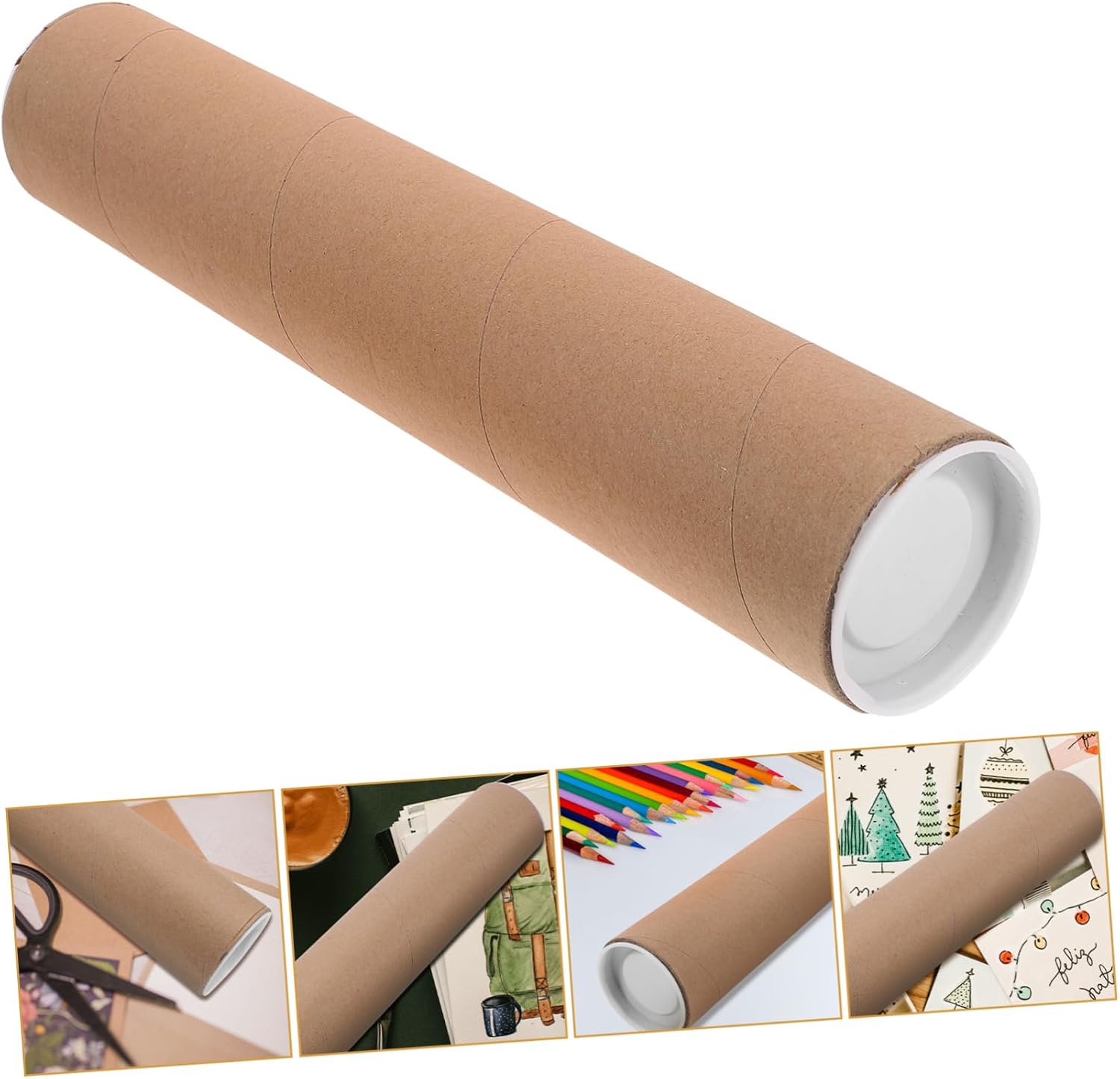 TEHAUX Cardboard Tube for Posters and Art Storage Blank Craft for Projects Thick Paper Diameter Versatile Crafting Supply