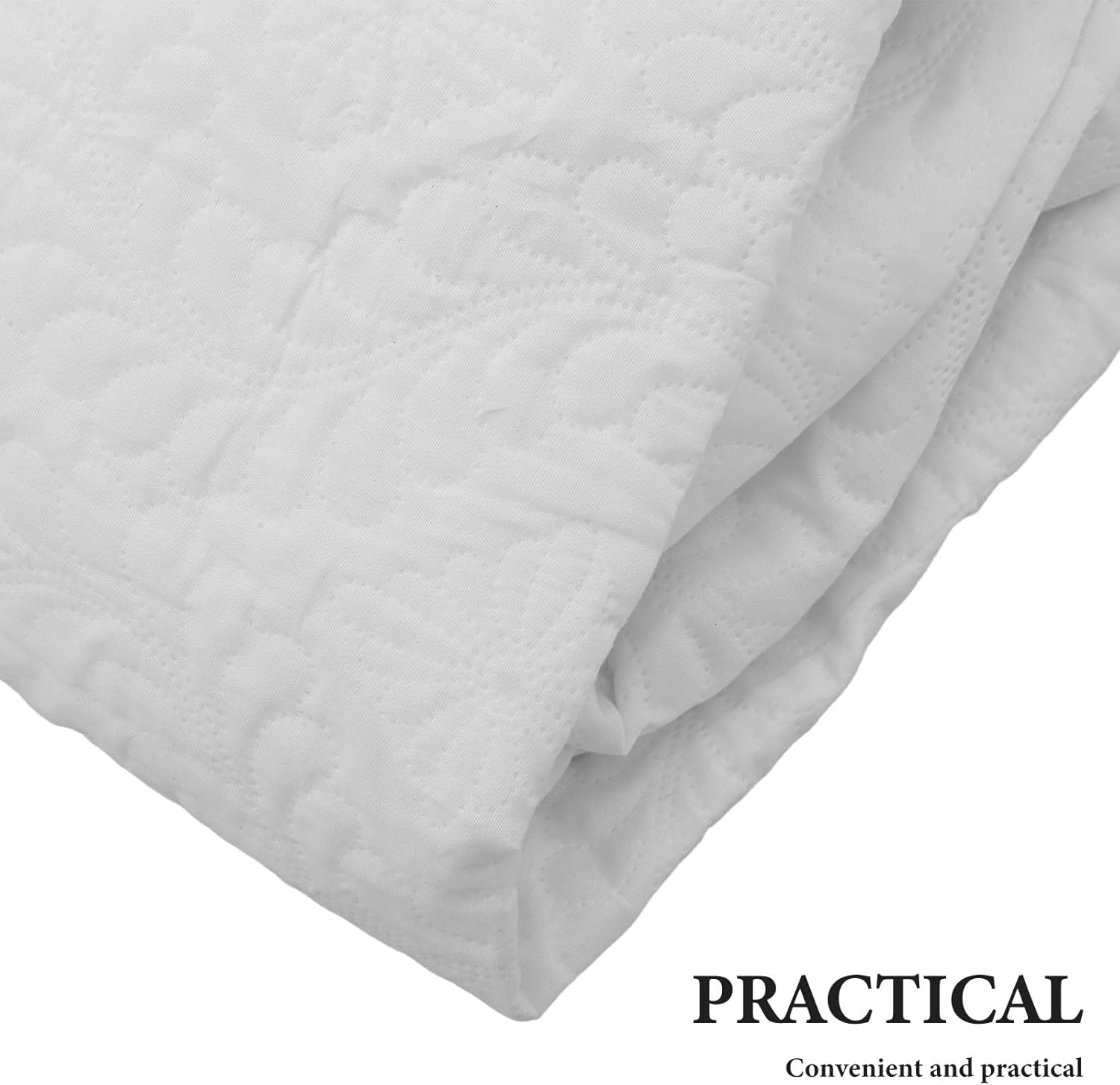 Waterproof Mattress Protector: Twin Size Mattress Pad - Soft Breathable Bed Cover for Bedroom, Dorm Room (203x153cm/79.9x60.2'')