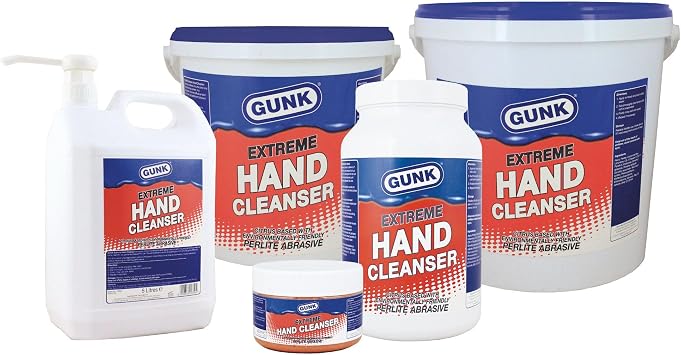 Granville Gunk Extreme Hand Cleanser – 500ml | Heavy Duty Citrus Hand Cleaning Gel with Safe Perlite Exfoliant | Powerful Dirt – Grease – & Grime Removal | Skin-Softening Formula with Lanolin