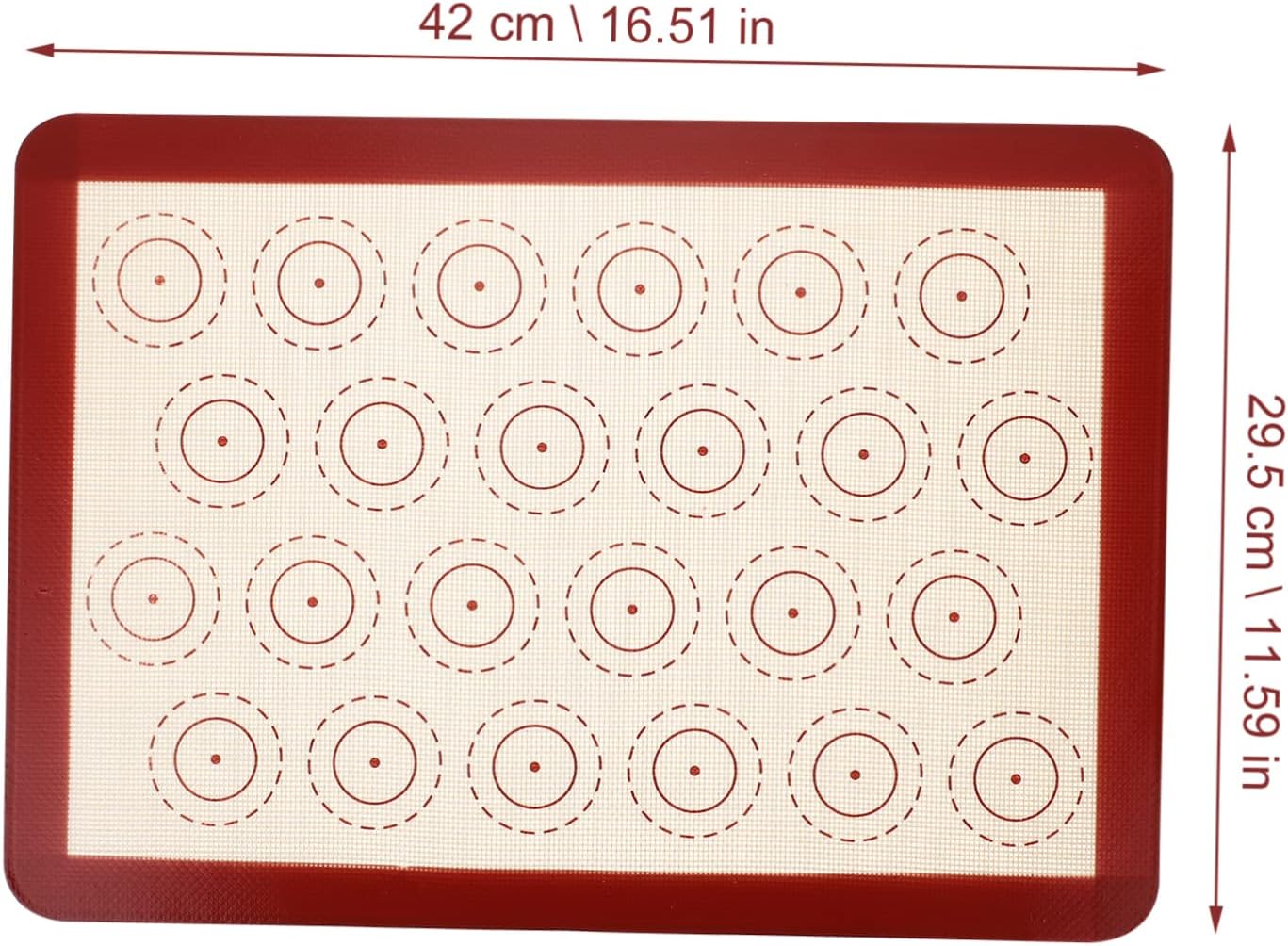 Silicone Macaron Baking Mat Heat-resistant Non-stick Baking for Easy Demolding Circles for Shaped Treats
