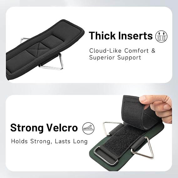 Wrist Cuffs with D-Ring, Wrist Wraps for Weightlifting with Neoprene Padding, Wrist Straps for Cable Machines