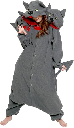 SAZAC Cerberus Kigurumi - Onesie Jumpsuit Halloween Costume